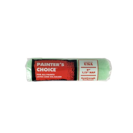 WOOSTER 9 in Paint Roller Cover, 1/2" Nap, Fabric R338-9